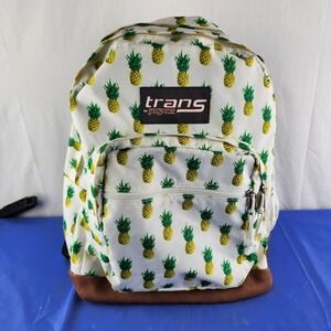 Trans by JanSport Pineapple Print Backpack - Brown Bottom